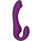 Xocoon Strapless Strap-On Pulse Vibe Paarvibrator in Lila – Produktansicht 10