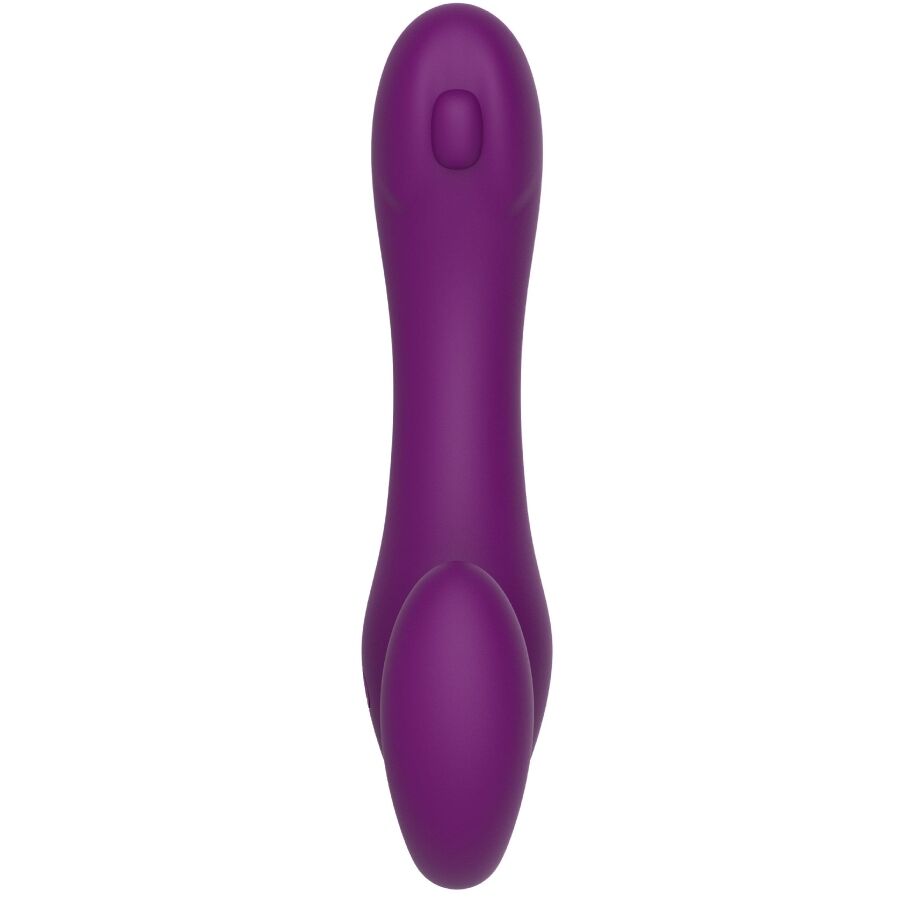 Xocoon Strapless Strap-On Pulse Vibe Paarvibrator in Lila – Produktansicht 3