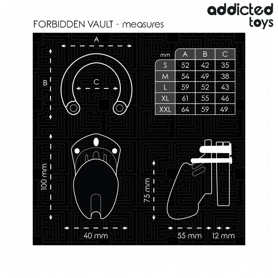 ADDICTED TOYS LOCKED - VERBOTENES PENISKÄFIG 10 CM - Vanelion Paradise