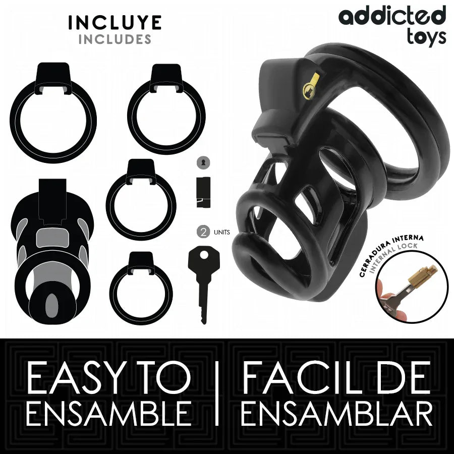 ADDICTED TOYS LOCKED - GILDEN CAGE PENISKÄFIG 8,5 CM - Vanelion Paradise