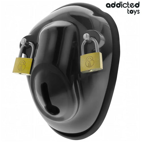 ADDICTED TOYS LOCKED - SCHLÜSSELLOSER PENISKÄFIG 11,5 CM - Vanelion Paradise