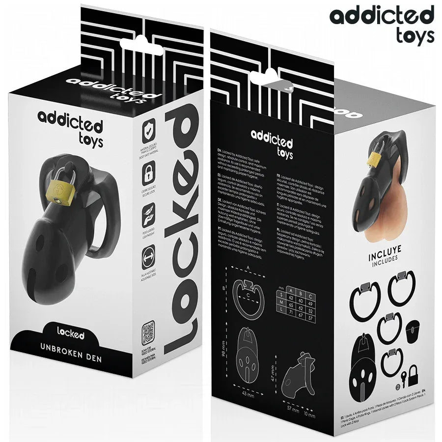 ADDICTED TOYS LOCKED - UNBROKEN DEN PENISKÄFIG 9,8 CM - Vanelion Paradise