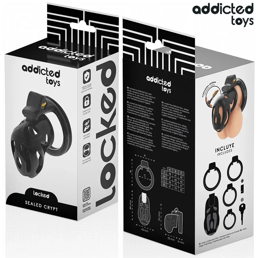ADDICTED TOYS LOCKED - VERSIEGELTER PENISKÄFIG 8 CM - Vanelion Paradise
