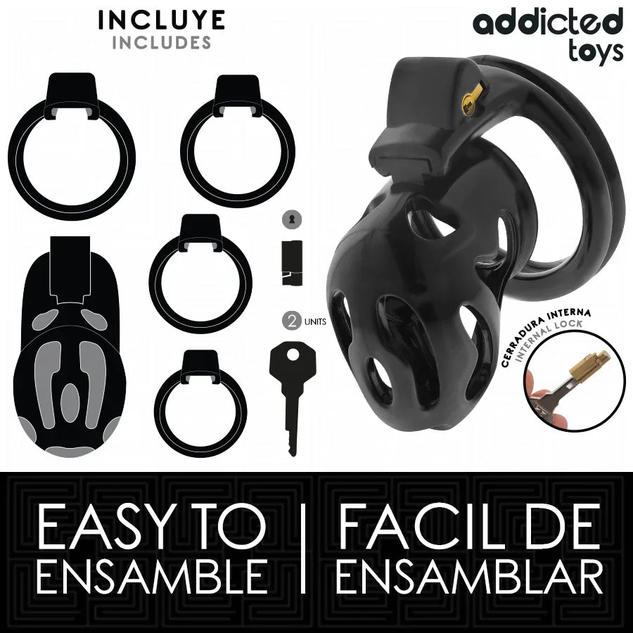 ADDICTED TOYS LOCKED - VERSIEGELTER PENISKÄFIG 8 CM - Vanelion Paradise