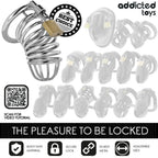 ADDICTED TOYS LOCKED - IRON CELL METALL-PENISKÄFIG GRÖSSE M - Vanelion Paradise