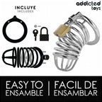 ADDICTED TOYS LOCKED - IRON CELL METALL-PENISKÄFIG GRÖSSE M - Vanelion Paradise