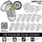 ADDICTED TOYS LOCKED - IRON CELL METALL-PENISKÄFIG 5 CM GRÖSSE L - Vanelion Paradise