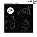 ADDICTED TOYS LOCKED - SILBERNER PENISKÄFIG AUS METALL, GRÖSSE S - Vanelion Paradise