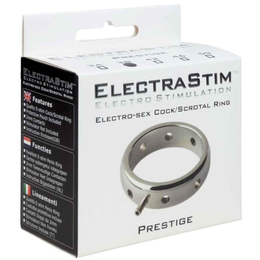 ELECTRASTIM - PRESTIGE ELEKTROMAGNETISCHER PENISRING AUS METALL 42 MM - Vanelion Paradise