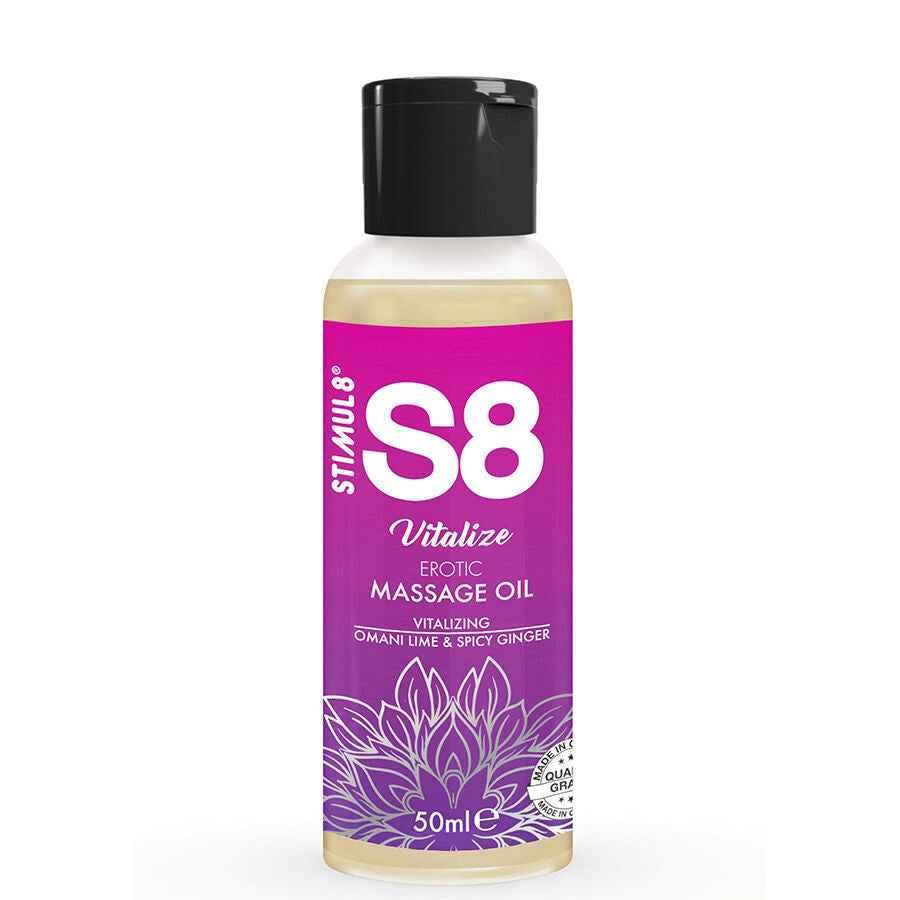 STIMUL8 - S8 VITALISIERENDES EROTISCHES MASSAGEÖL LIMETTE 50 ML - Vanelion Paradise
