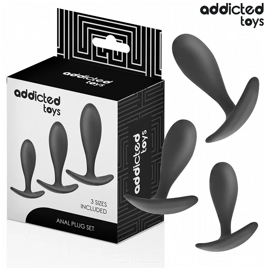 ADDICTED TOYS - 3ER-SET ANALPLUG MODELL 2 - Vanelion Paradise