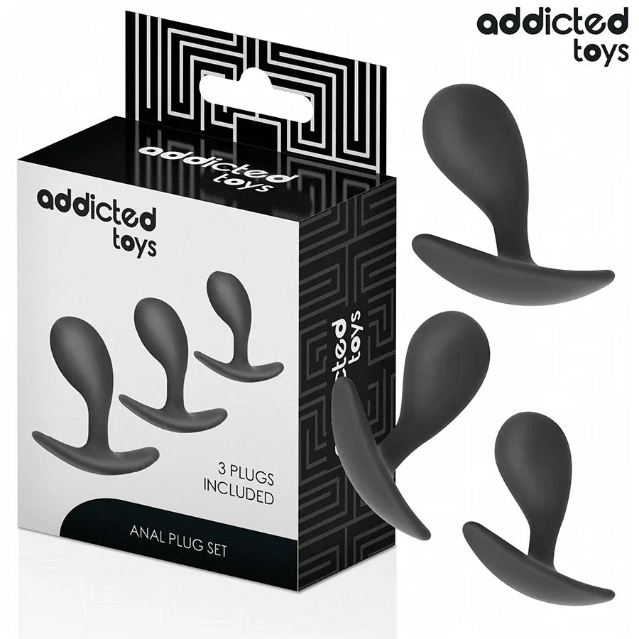 ADDICTED TOYS - 3ER-SET ANALPLUG MODELL 3 - Vanelion Paradise