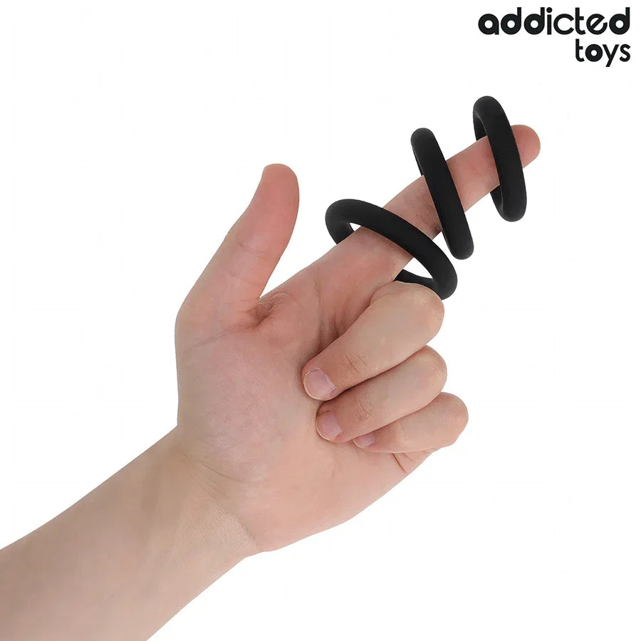 ADDICTED TOYS - SET SILIKONRINGE MODELL 1 - Vanelion Paradise