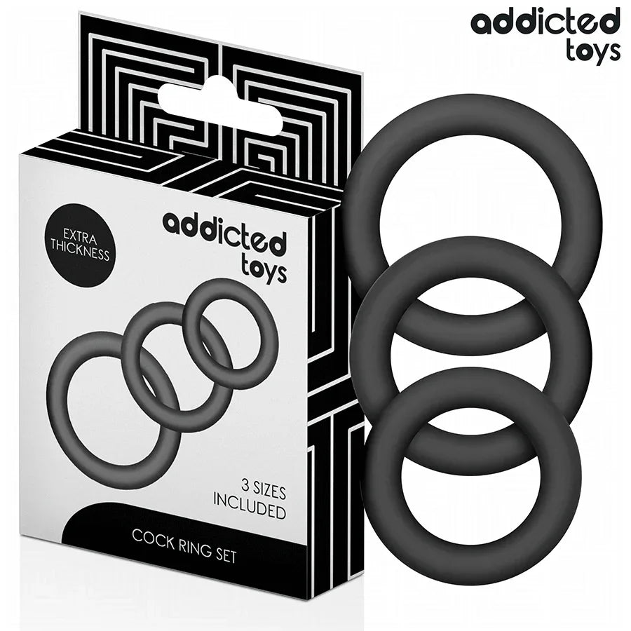ADDICTED TOYS - SET SILIKONRINGE MODELL 1 - Vanelion Paradise