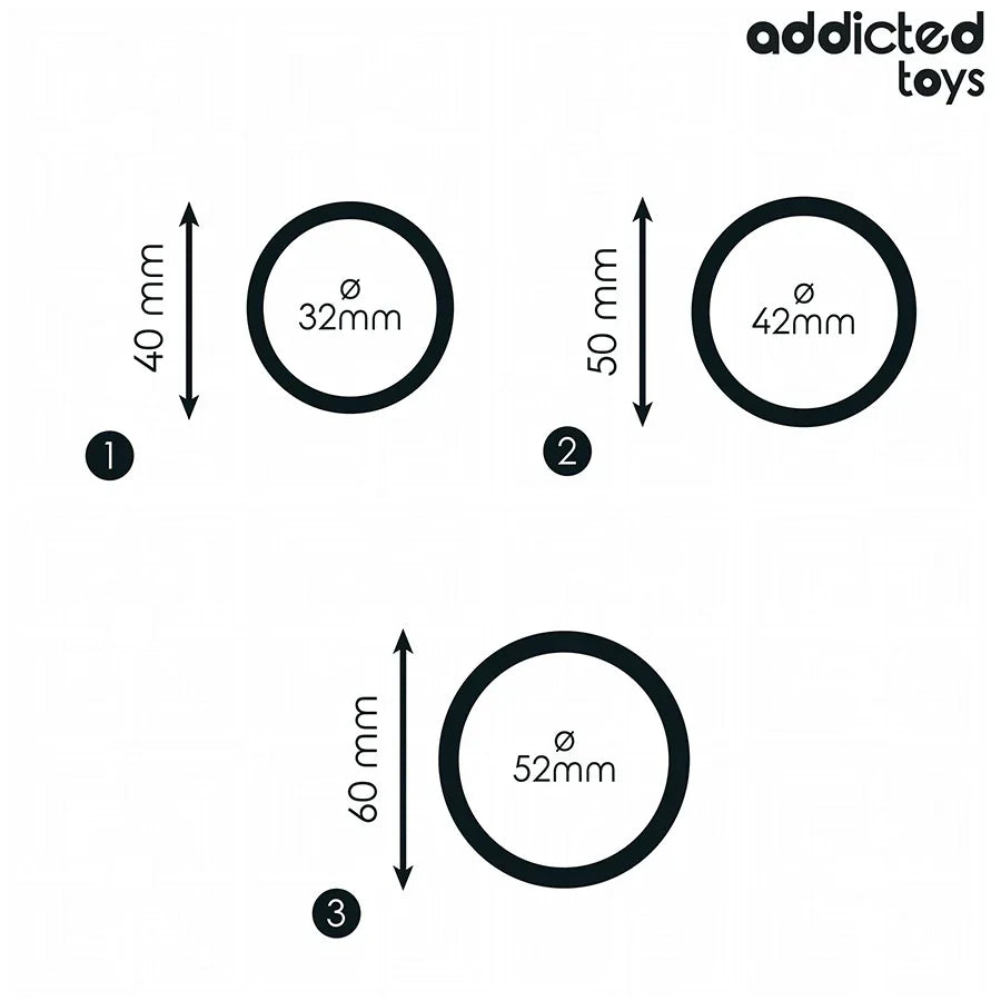 ADDICTED TOYS - SET SILIKONRINGE MODELL 2 - Vanelion Paradise