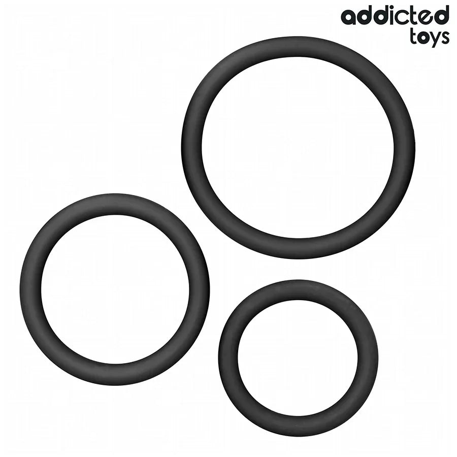 ADDICTED TOYS - SET SILIKONRINGE MODELL 2 - Vanelion Paradise