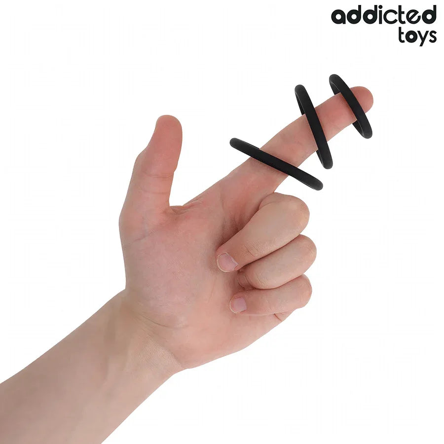 ADDICTED TOYS - SET SILIKONRINGE MODELL 2 - Vanelion Paradise