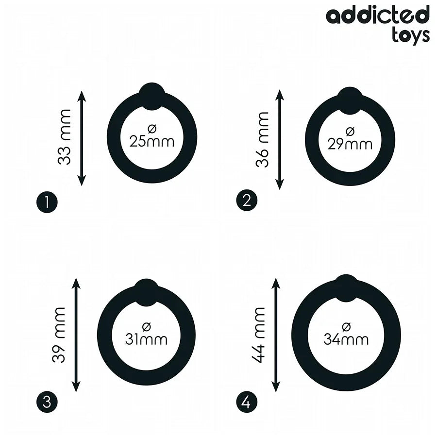 ADDICTED TOYS - SET AUS DRUCKRINGEN AUS SILIKON - Vanelion Paradise