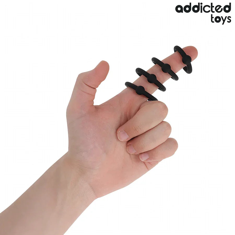 ADDICTED TOYS - SET AUS DRUCKRINGEN AUS SILIKON - Vanelion Paradise