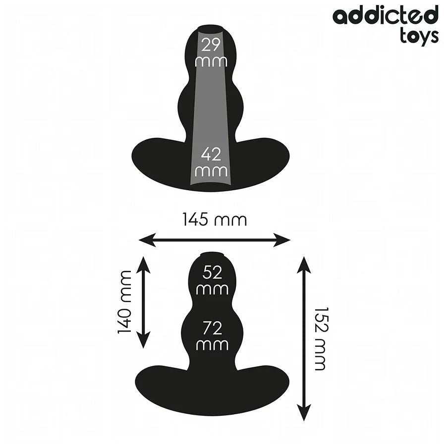 ADDICTED TOYS - HOHL ANAL PLUG GRÖSSE XXL 15,2 CM - Vanelion Paradise