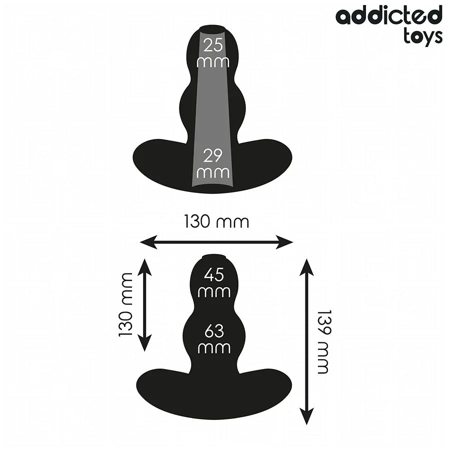 ADDICTED TOYS - HOHL ANAL PLUG GRÖSSE XL 13,9 CM - Vanelion Paradise