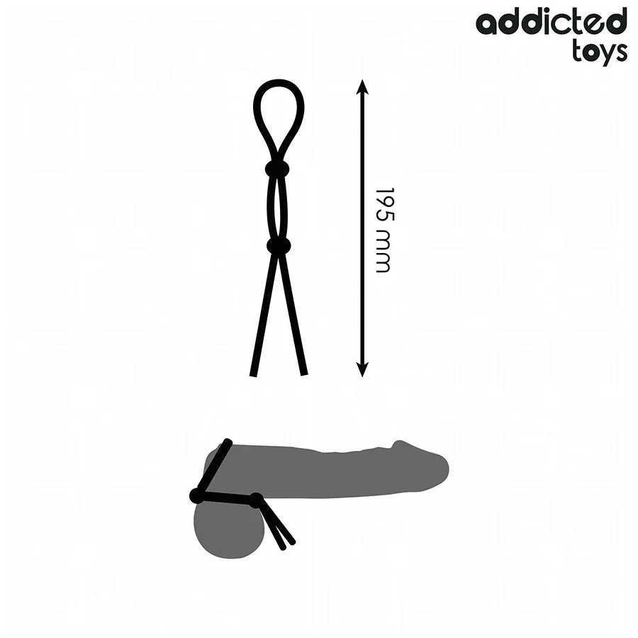 ADDICTED TOYS - SILIKONSEIL FÜR DEN DOPPELSCHLEIFEN-PENIS - Vanelion Paradise
