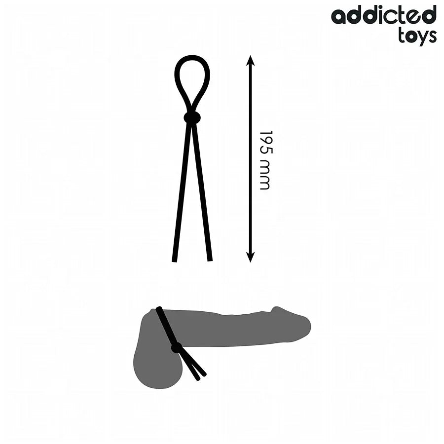ADDICTED TOYS - SILIKONSEIL FÜR DEN EINZELSCHLEIFEN-PENIS - Vanelion Paradise