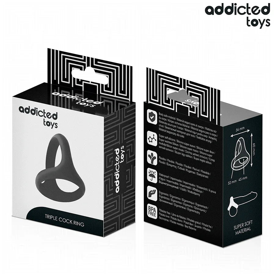 ADDICTED TOYS - DICKER DREIFACH-PENISRING - Vanelion Paradise