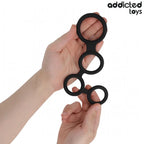 ADDICTED TOYS - PENISRING MIT TEILERN FÜR HODEN - Vanelion Paradise