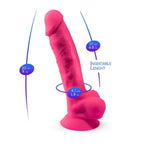SILEXD - REALISTISCHER PENIS MODELL 18 ROSA VIBRATION + FERNBEDIENUNG LRS - Vanelion Paradise