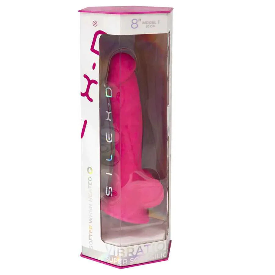 SILEXD - REALISTISCHER PENIS MODELL 18 ROSA VIBRATION + FERNBEDIENUNG LRS - Vanelion Paradise