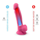 SILEXD - MODELL 1 REALISTISCHER PENIS PREMIUM-SILIKON SILEXPAN FLUORESZIERENDES ROSA 17,5 CM - Vanelion Paradise