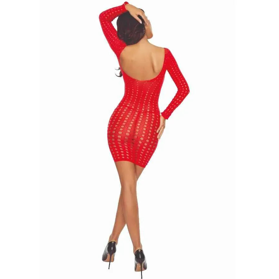 PASSION - BS110 BODYSTOCKING RED DOTS - Vanelion Paradise