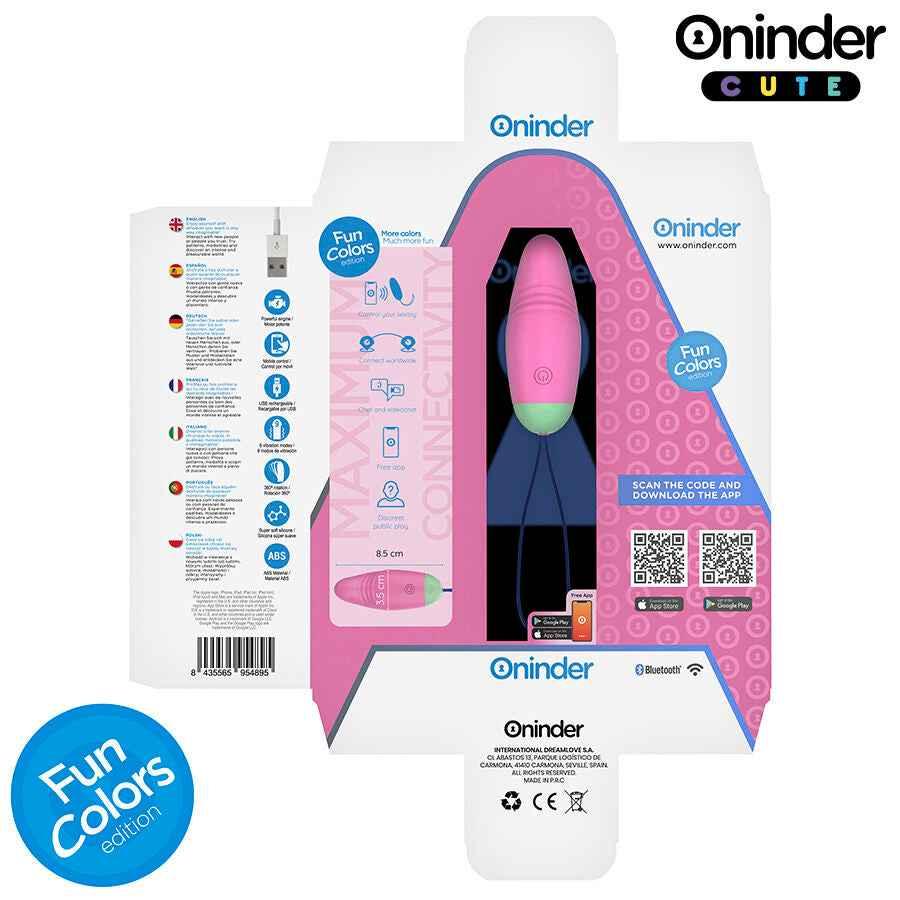 ONINDER CUTE - LOVE PLEASURE VIBRO-ROTIERENDES EI 360° SILIKON - KOSTENLOSE WELTWEITE APP - Vanelion Paradise
