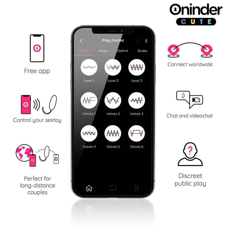 ONINDER CUTE - LOVE PLEASURE VIBRO-WAVE TAPPING SILIKON-EI - KOSTENLOSE WELTWEITE APP - Vanelion Paradise