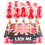 SECRETPLAY - CHERRY CANDY PENIS LOLLIPOP DISPLAY MIT SCHARFEM WÄRMEEFFEKT (40 STÜCK)