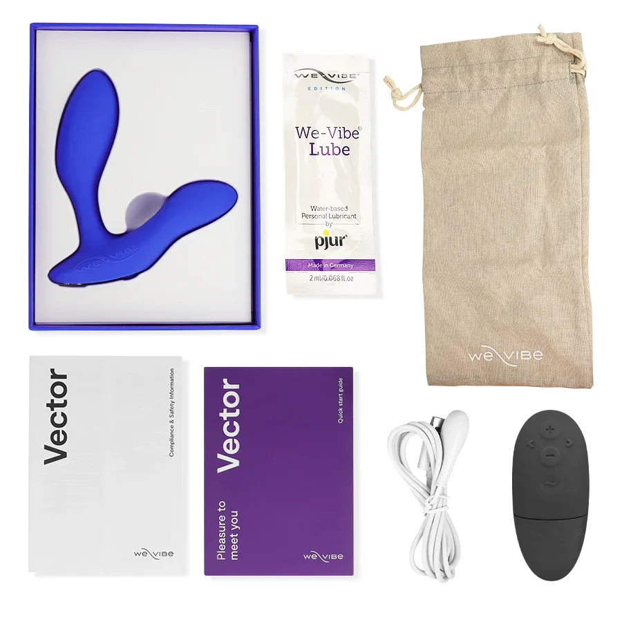 WE-VIBE - VECTOR+ BLAUES PROSTATAMASSAGER - Vanelion Paradise