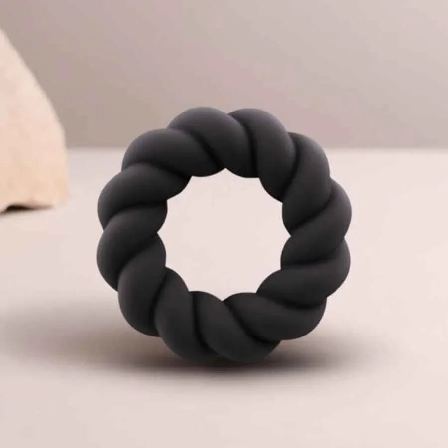 ROCKS-OFF - TWIST SCHWARZER SILIKON-MASTURBATORRING - Vanelion Paradise