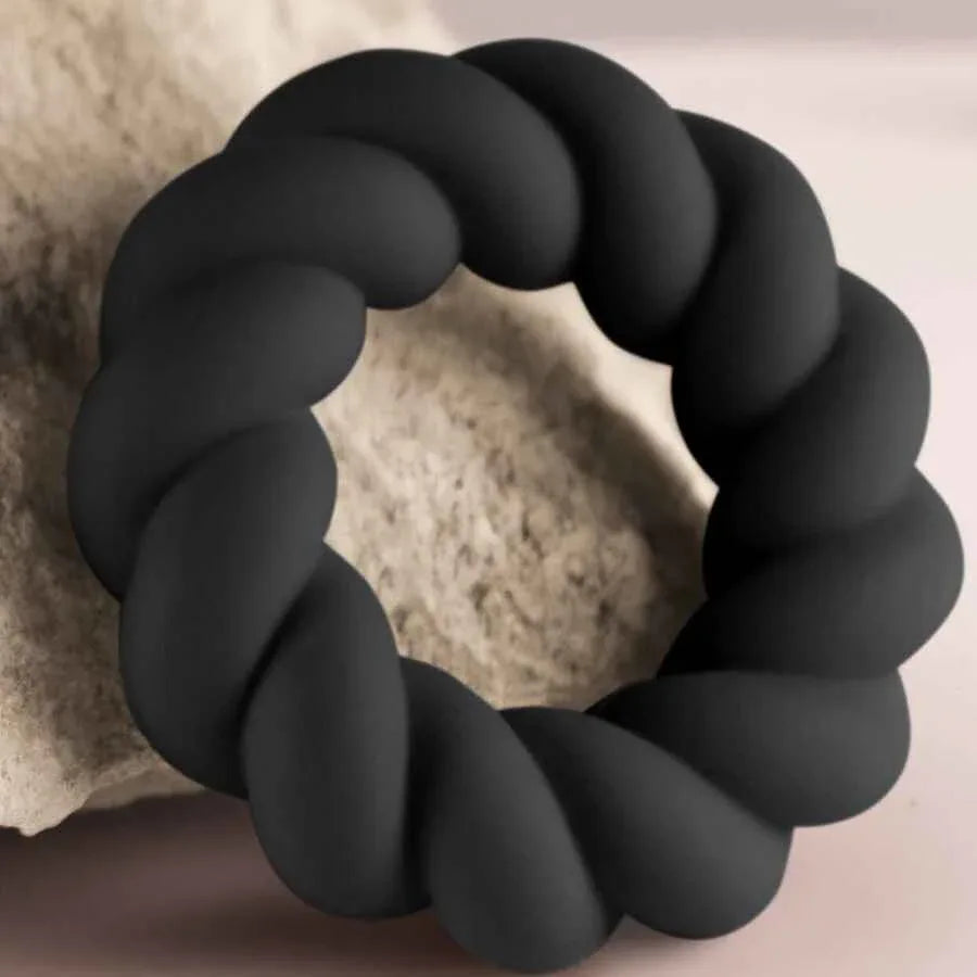 ROCKS-OFF - TWIST SCHWARZER SILIKON-MASTURBATORRING - Vanelion Paradise