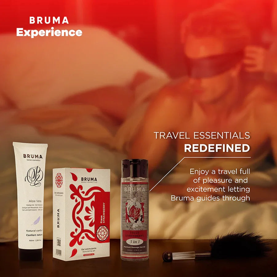 BRUMA XPERIENCE - SÜSSE ERDBEERE VERSUCHUNGSSET MIT ORGASMUSVERSTÄRKER - Vanelion Paradise