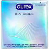 DUREX - ULTRADÜNNE UNSICHTBARE KONDOME 3 EINHEITEN - Vanelion Paradise