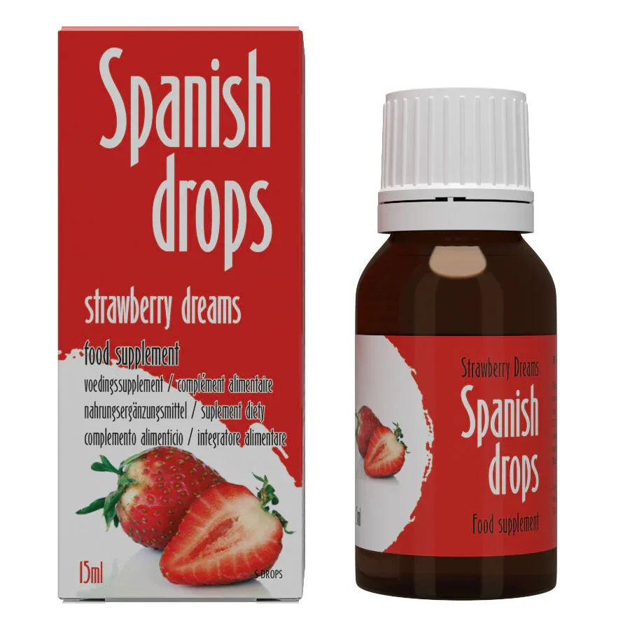 COBECO Spanische Fliege Erdbeerträume 15 ml - Intensiver Genuss für unvergessliche Nächte mit spanische fliege erdbeere 15 ml - Vanelion Paradise