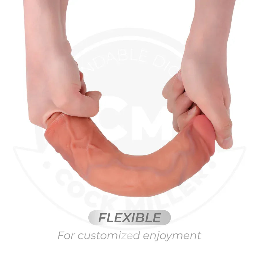 COCK MILLER - REALISTISCHER DILDO MIT SAUGNÄPFEN UND FERNBEDIENUNG UND VIBRATION 20,5 CM - Vanelion Paradise