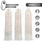 COCK MILLER - DILDO MIT SAUGNÄPFEN, LICHTERN UND VIBRATION MIT FERNBEDIENUNG WEISS 19,5 CM - Vanelion Paradise