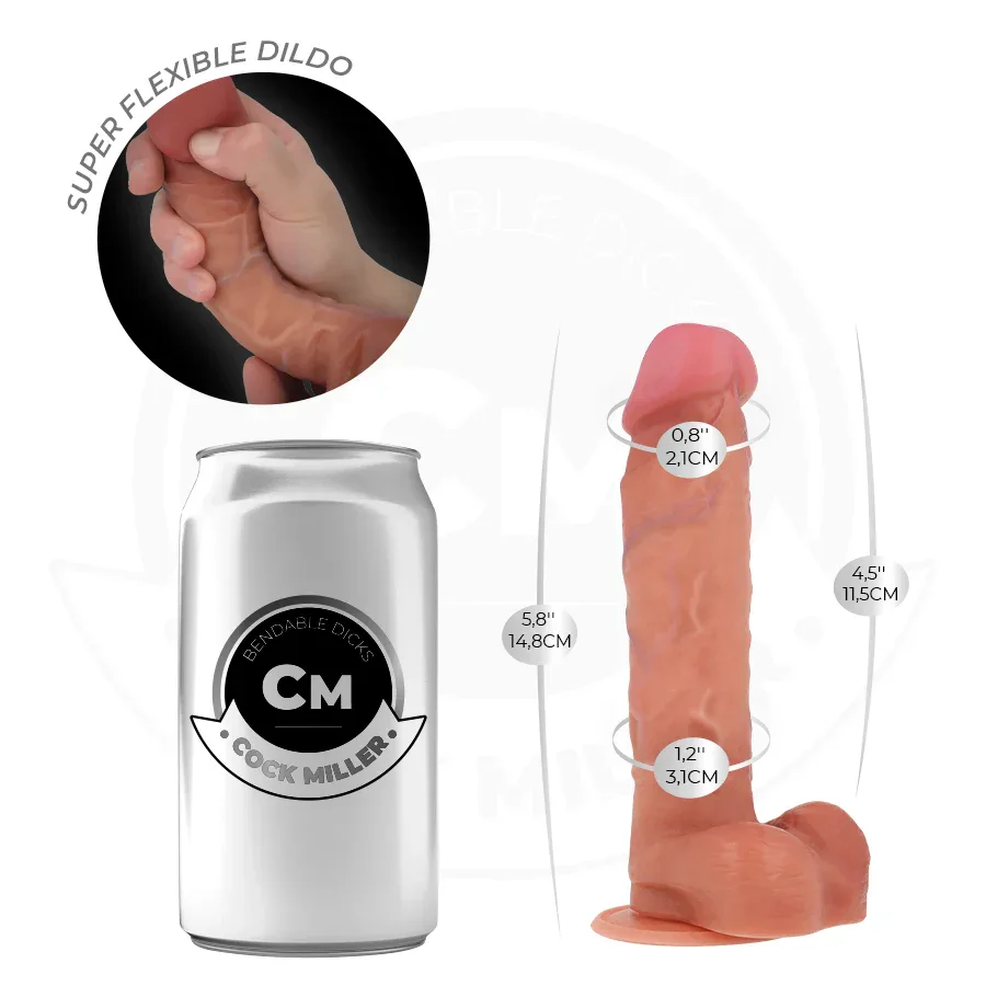COCK MILLER - HYPERREALISTISCHER, ARTIKULIERBARER DILDO 14,8 CM - Vanelion Paradise