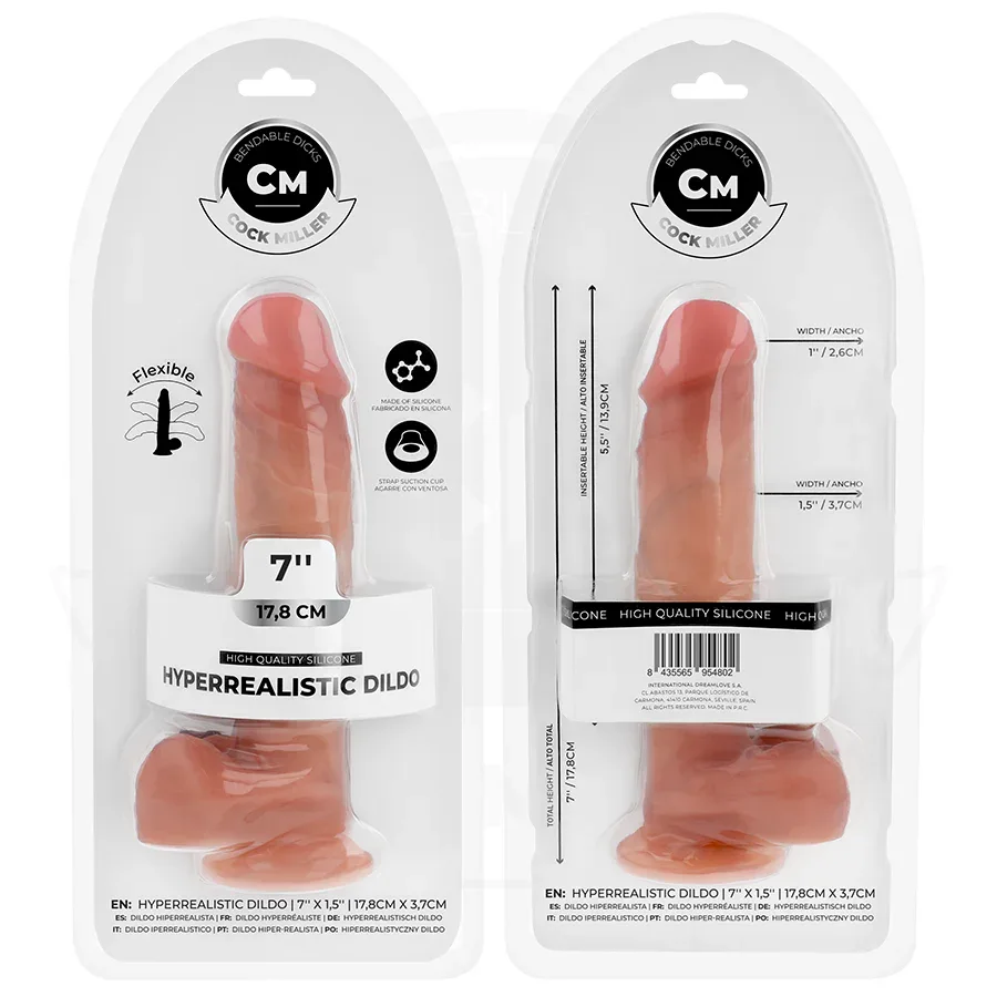 COCK MILLER - HYPERREALISTISCHER, ARTIKULIERBARER DILDO 17,8 CM - Vanelion Paradise