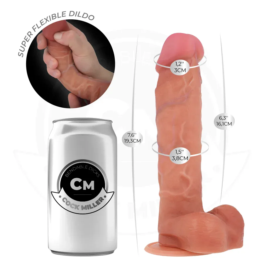 COCK MILLER - HYPERREALISTISCHER, ARTIKULIERBARER DILDO 19,3 CM - Vanelion Paradise