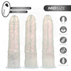 COCK MILLER - DILDO MIT SAUGNÄPFEN, LICHTERN UND VIBRATION MIT FERNBEDIENUNG WEISS 20,5 CM - Vanelion Paradise