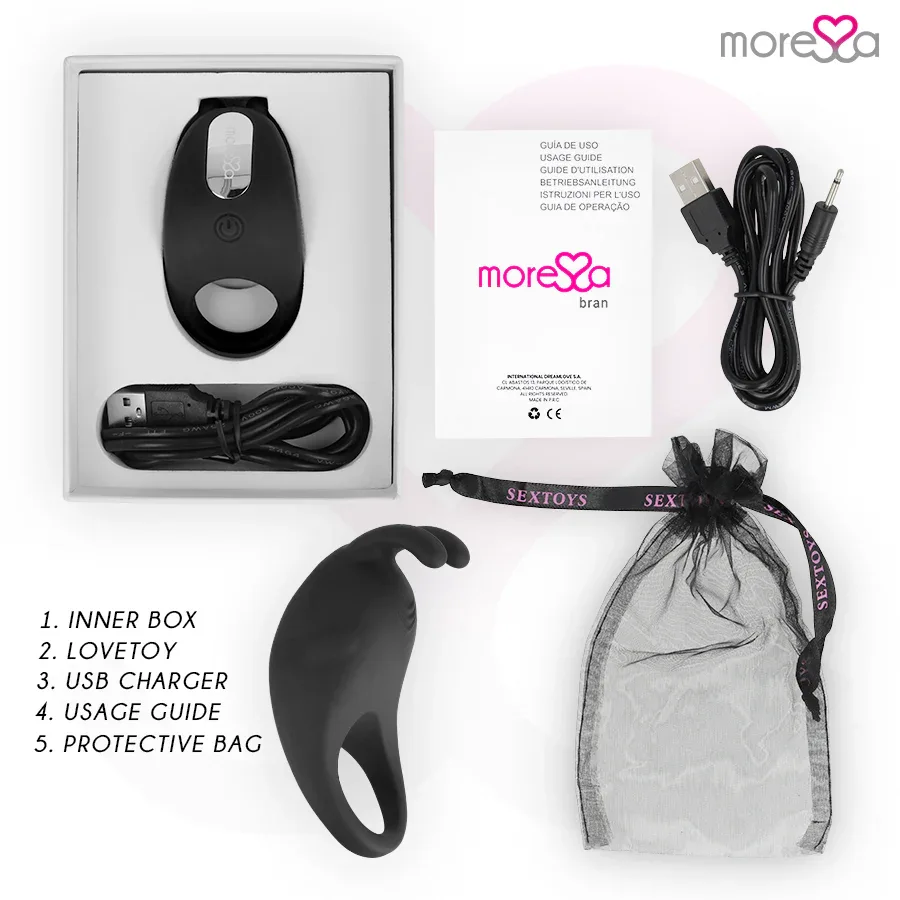 MORESSA - BRAD PREMIUM SILIKON WIEDERAUFLADBAR SCHWARZ - Vanelion Paradise