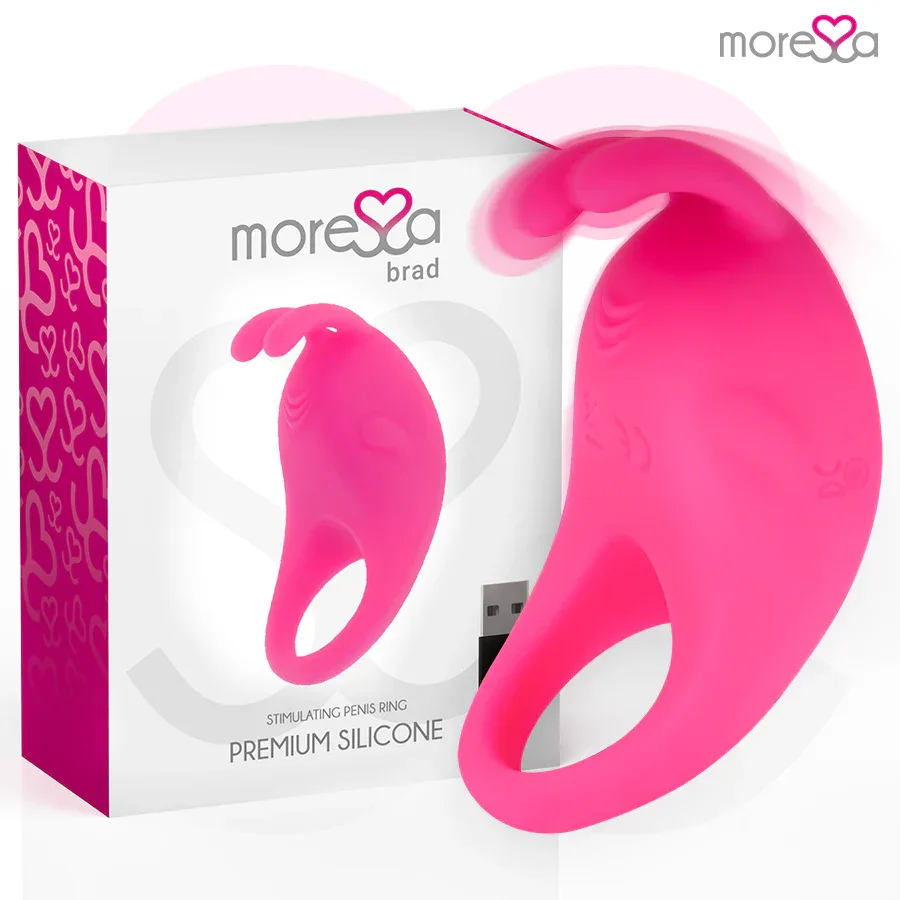 MORESSA - BRAD PREMIUM SILIKON WIEDERAUFLADBAR ROSA - Vanelion Paradise